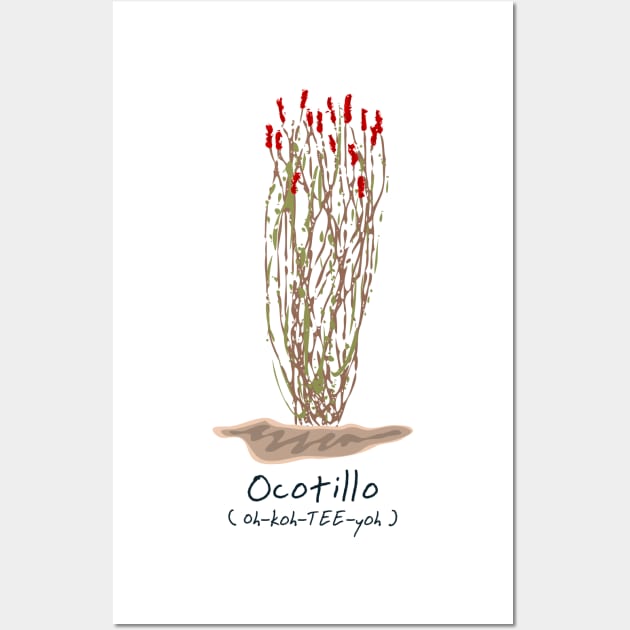 Ocotillo Wall Art by Aunt Choppy